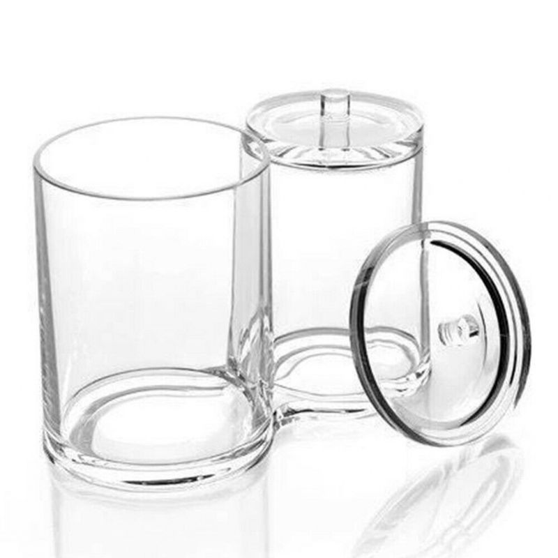 Makeup Organizers rund dobbel beholder med lokk