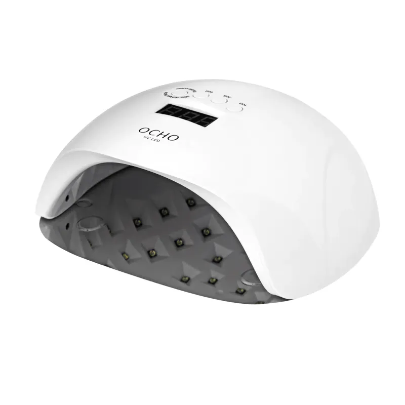 OCHO NAILS X13 - 65 W UV/LED-lampe, hvit med speilbunn