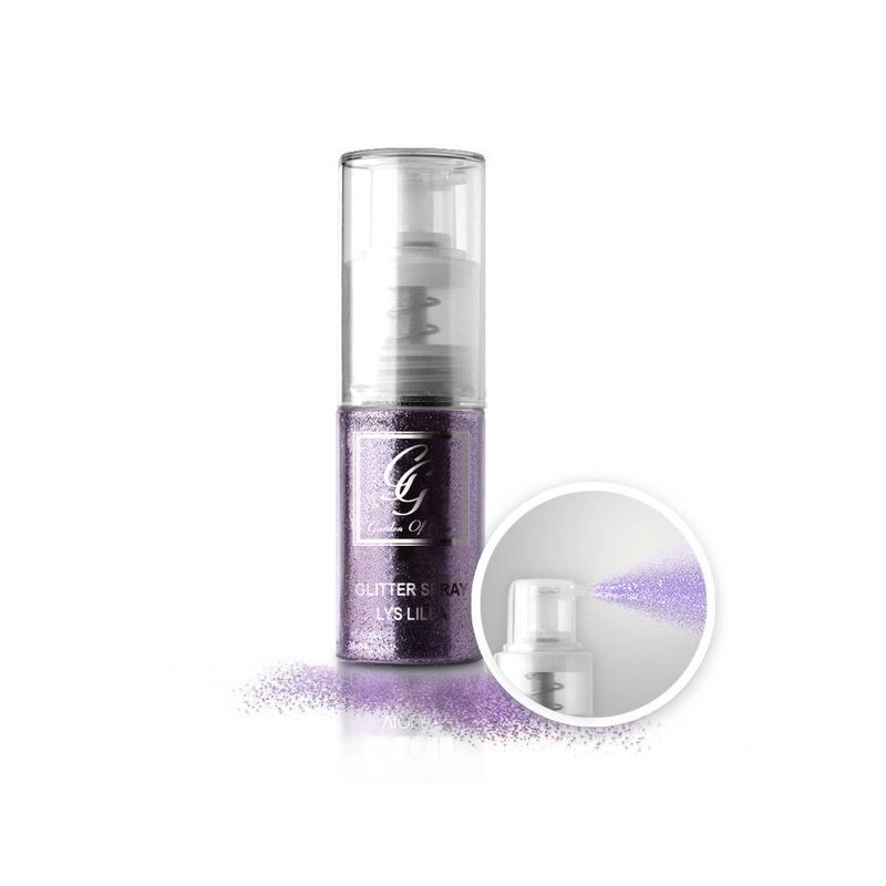 Glitter med pumpe 25g - Lys Lilla