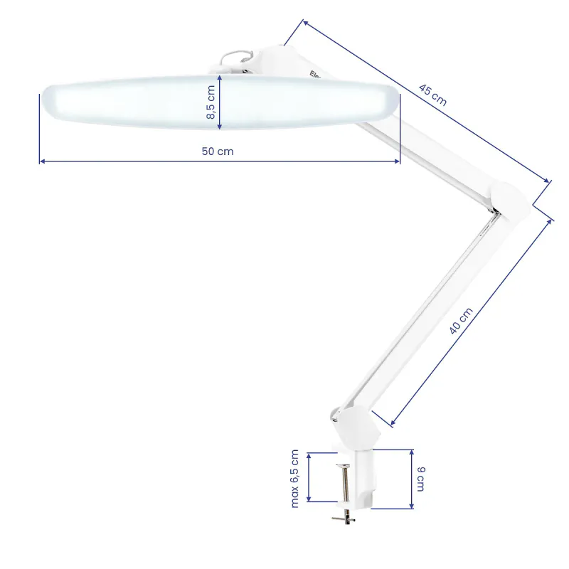 LED arbeidslampe Elegante hvit 15 W