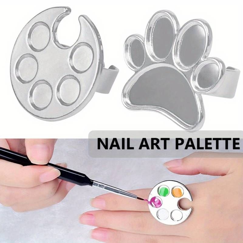 Fingerringpalett for Negledesign - Praktisk og Innovativ ring