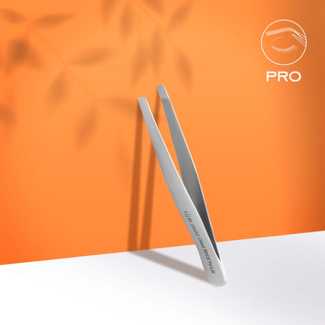 Hovedbilde Øyebryns pinsett  Pro Expert 10 Type 1 - Bred rett