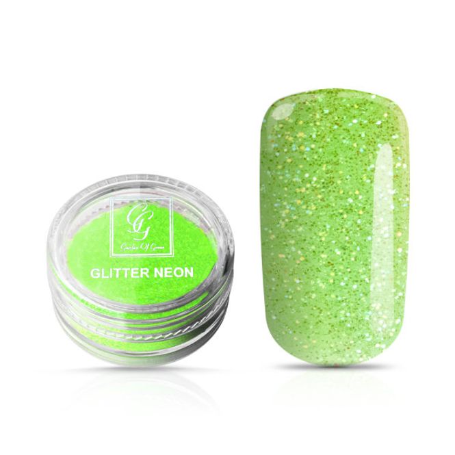 Hovedbilde Glitter Neon Grønn
