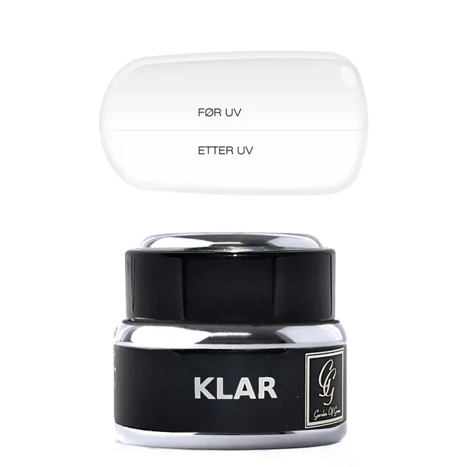 Hovedbilde UV Gel Klar (Clear) – Garden Of Green 15g/50g/100g