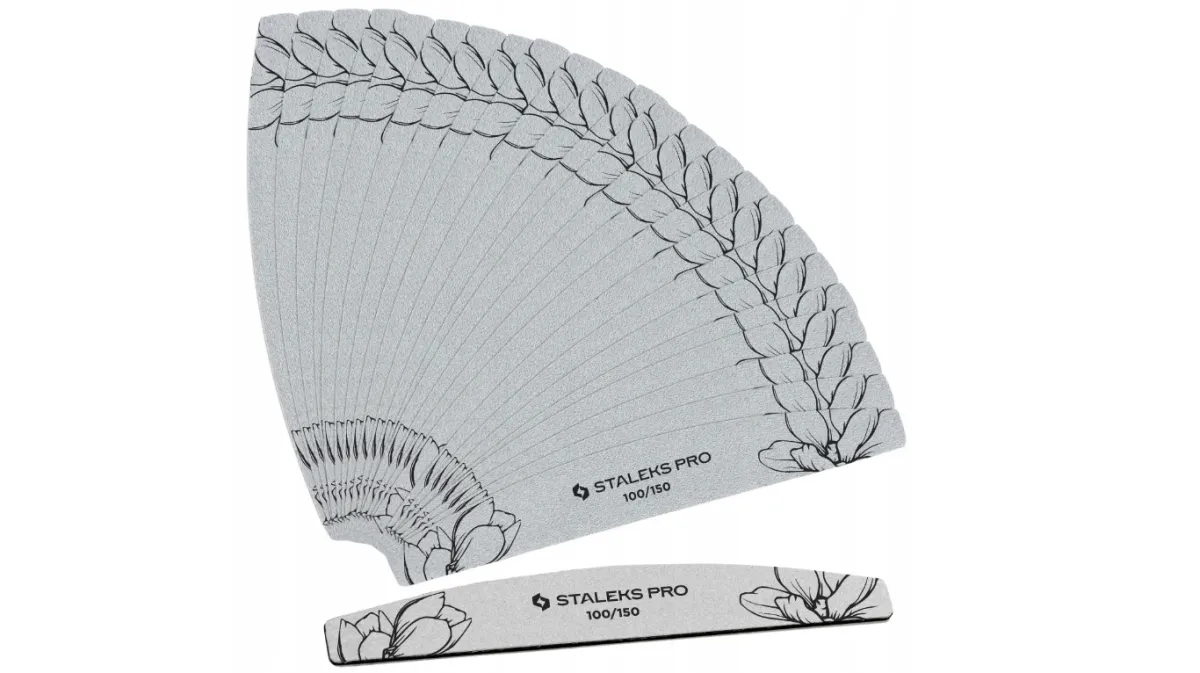 STALEKS EXPERT Halvmåne Neglefil 100/150 grit (25 stk)