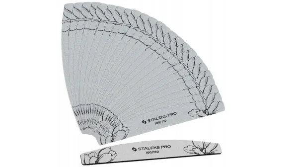 Hovedbilde STALEKS EXPERT Halvmåne Neglefil 100/150 grit (25 stk)