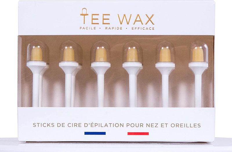 Tee Wax for fjerning av nesehår og ørehår 12 stk. ferdige pinner