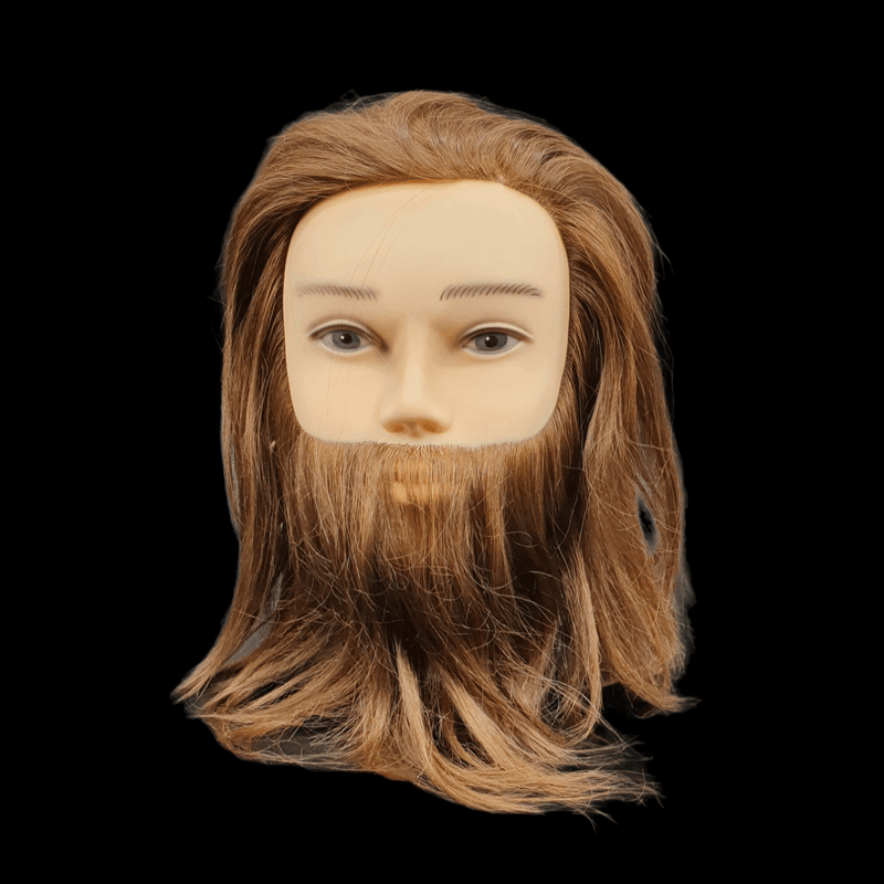 Frisørhode / Barberhode 40 cm. med skjegg 
