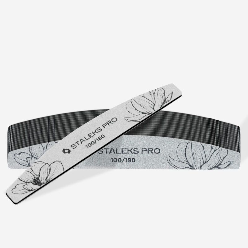 STALEKS PRO EXPERT Halvmåne Neglefil 100/180 grit (25 stk)