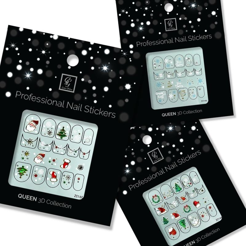 Nail Stickers – Christmas Queen Collection