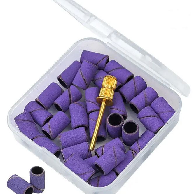 Hovedbilde Slipehetter 30 stk inkl. holder - Medium grit