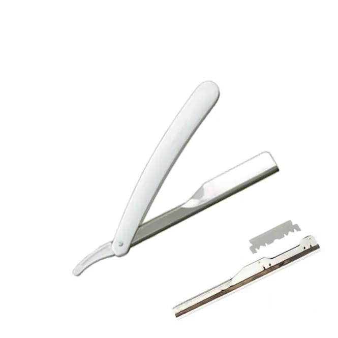 Hovedbilde Barberkniv med utskiftbare blader - Hvit