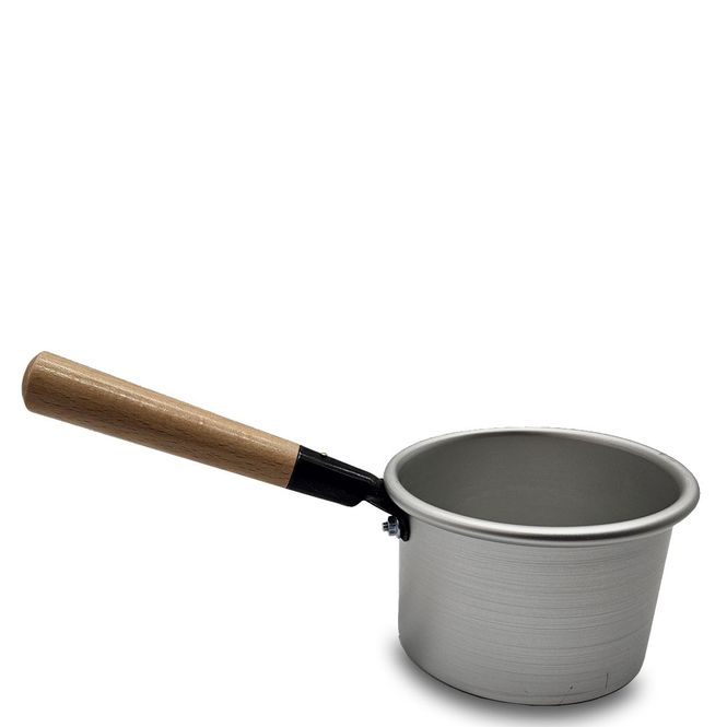 Hovedbilde Metall Vokskjele med Trehåndtak - 400g 