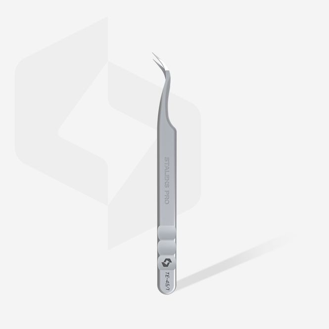 Hovedbilde Eyelash Tweezers with Fiber Tips EXPERT 45 TYPE 1 (Curved) 