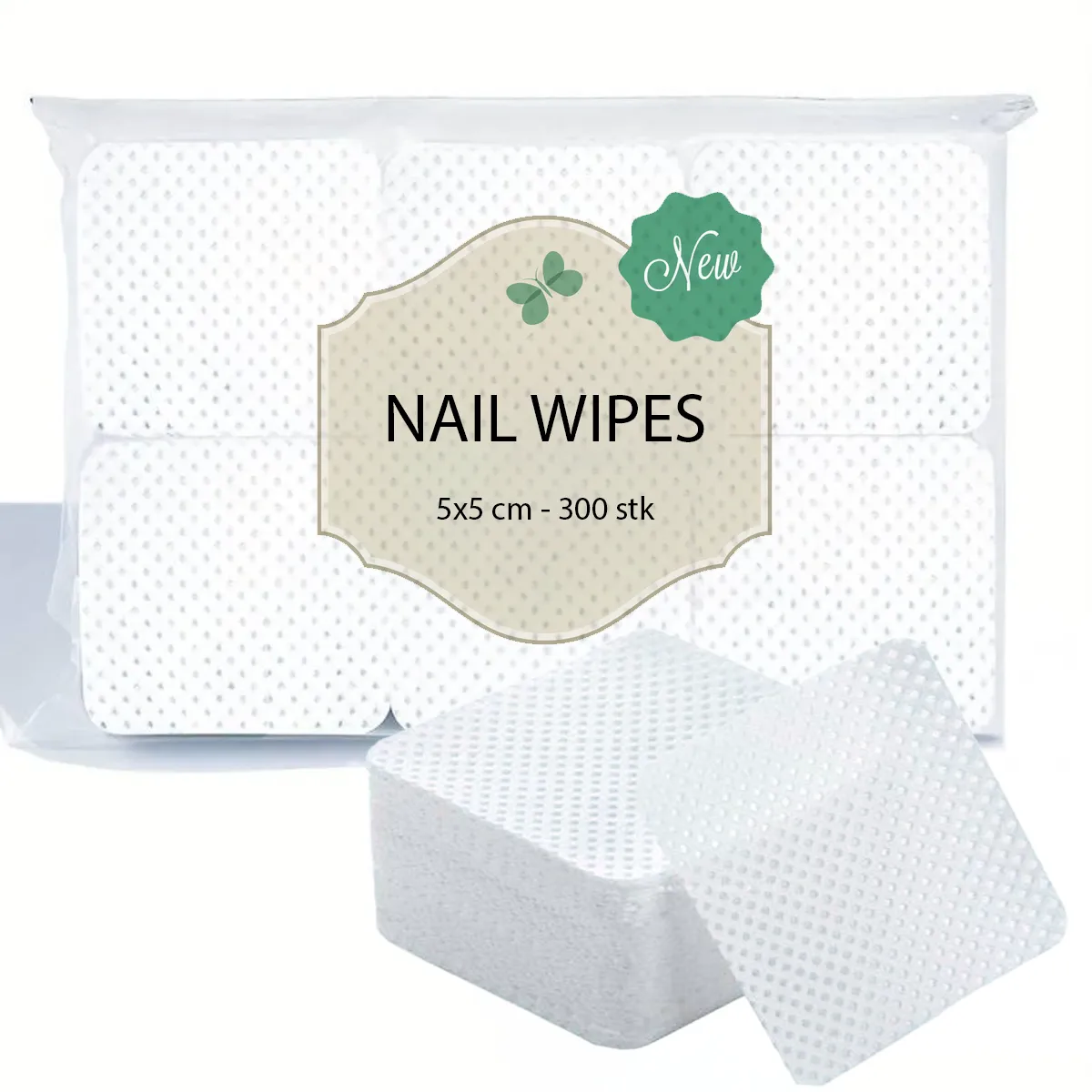 Lofrie negle-wipes - 300 stk