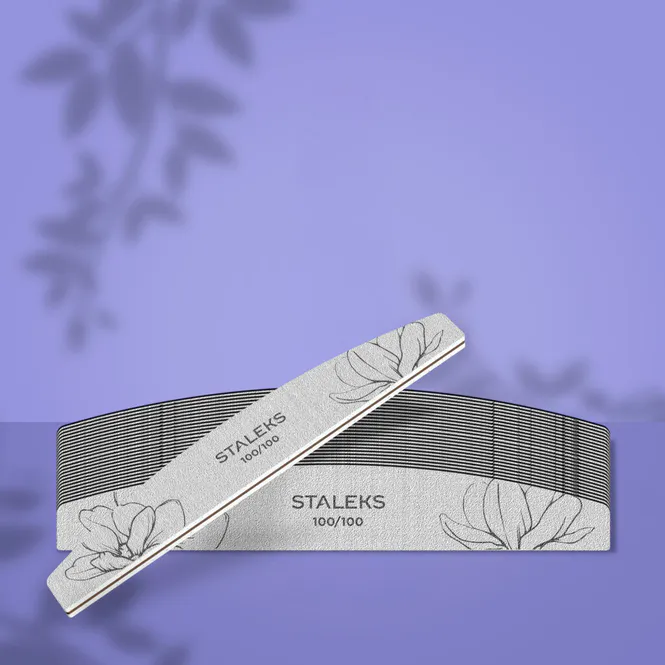 Hovedbilde STALEKS PRO EXPERT Halvmåne Neglefil 100/100 grit (25 stk)