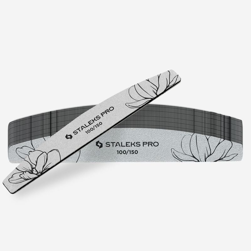 STALEKS PRO EXPERT Halvmåne Neglefil 100/150 grit (25 stk)