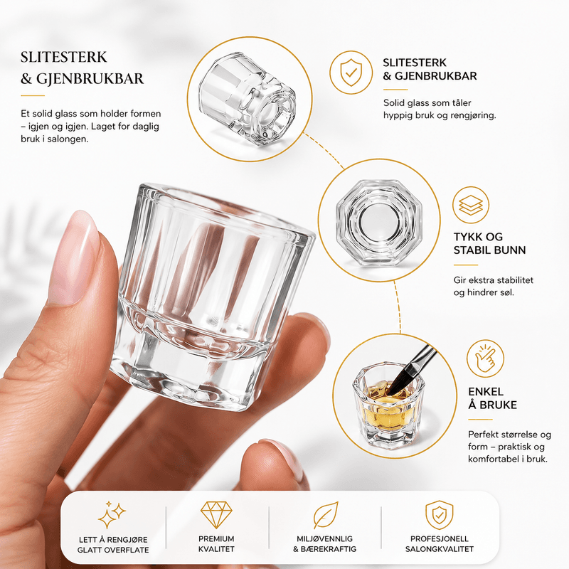 Eyelash Tinting Dish (Blandeskål i Glass)