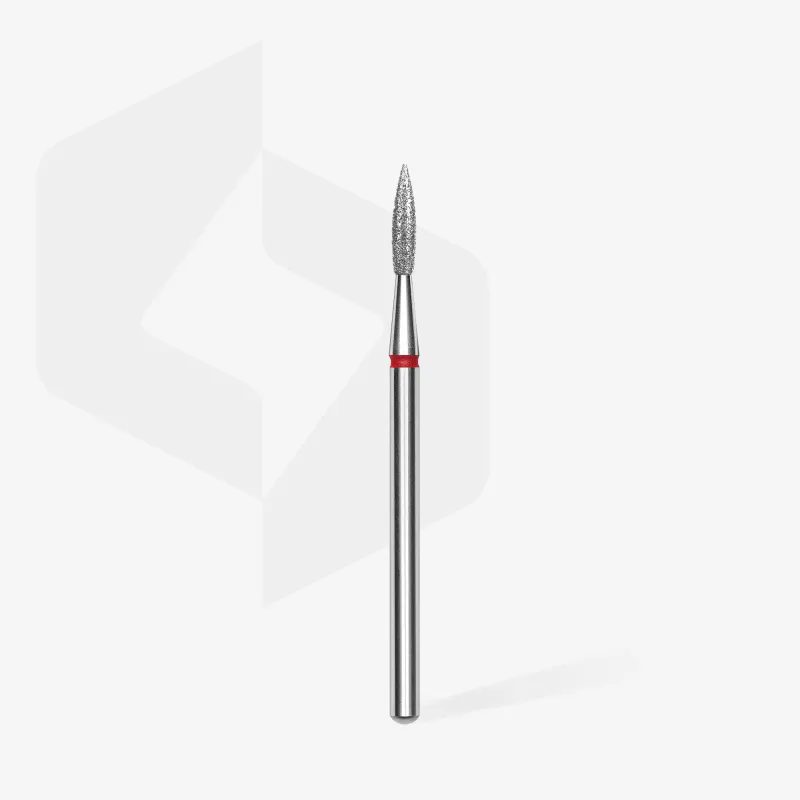 Drillbit Flamme - 2,3mm / 8mm - Fin grit (Spiss type)