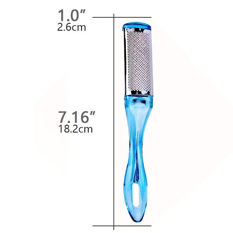 Fotfil med Dobbeltsidig Funksjon i Blå - Perfekt for Myke og Glatte Føtter