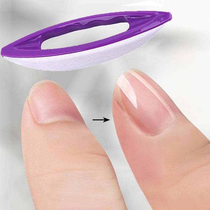 Nail Buffer Chamois 13 cm, Lilla (Convex)