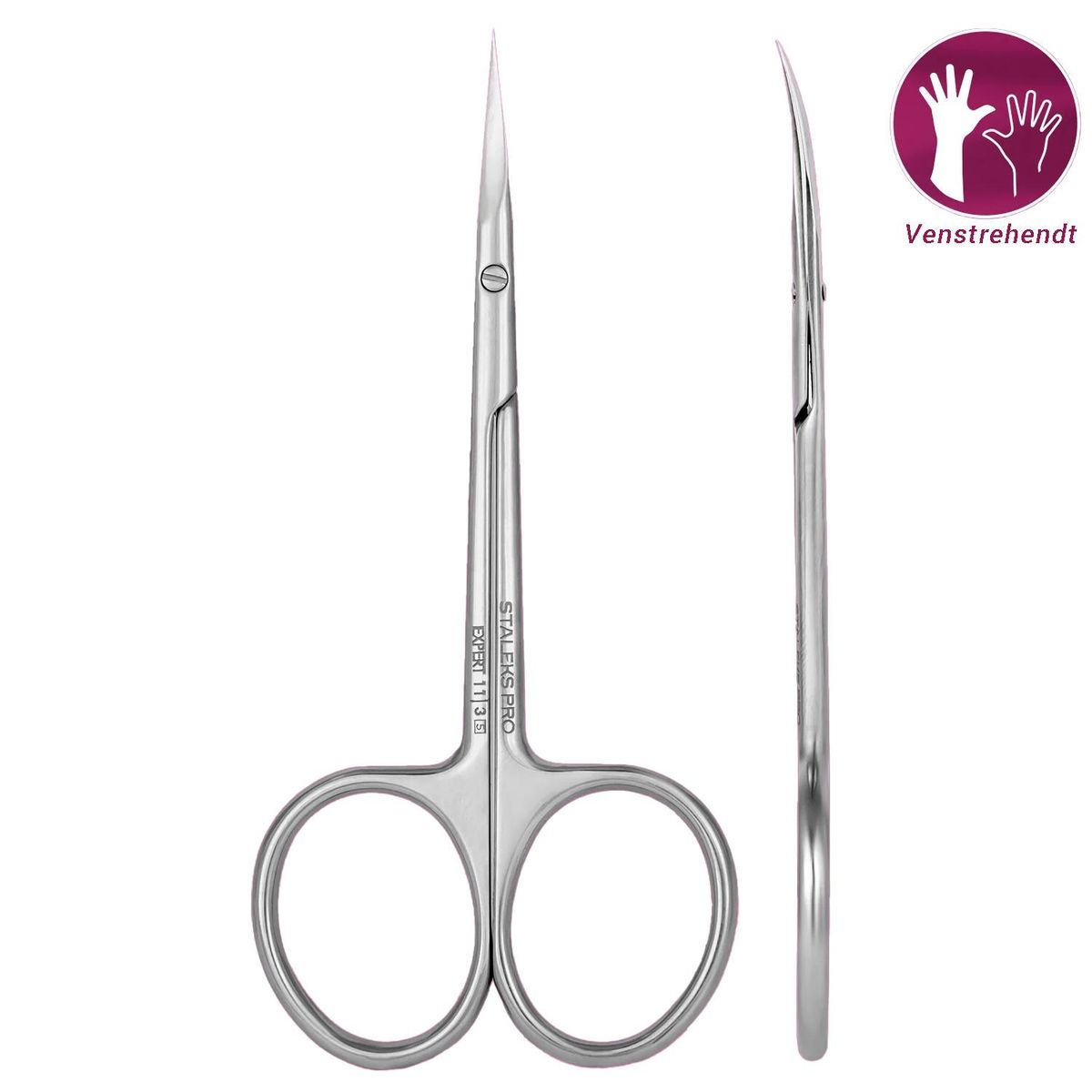 Neglebåndsaks EXPERT 11  Type 3 - Venstrehendt (Professional cuticle scissors for left-handed users SE-11/3)